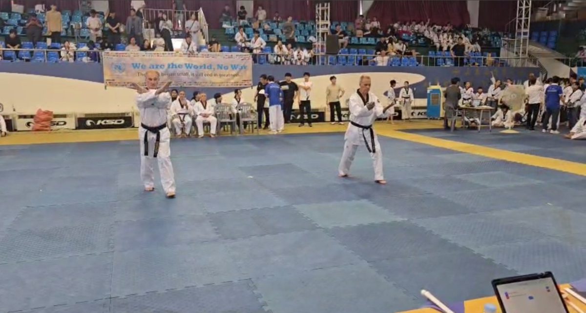 Grandmaster Davies competing at Kukkiwon